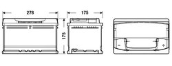BATERIE DE PORNIRE EXIDE EA722 - Compatibil cu ALFA ROMEO, AUDI, AUSTIN, BENTLEY, BMW, CADILLAC, CHEVROLET, CITROEN, FERRARI, FO