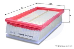 FILTRU AER COMLINE EAF582 - Compatibil cu CITROEN, FIAT, MINI, PEUGEOT