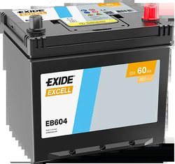 BATERIE DE PORNIRE EXIDE EB604 - Compatibil cu ASIA MOTORS, BRILLIANCE, CHANGAN, CITROEN, DAEWOO, DAIHATSU, EMGRAND, GEO, HINO, 