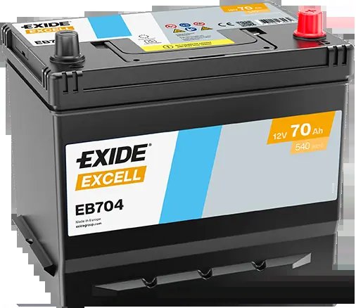 BATERIE DE PORNIRE EXIDE EB704 - Compatibil cu ACURA, ALPINE, AUDI, BMW, DACIA, DAIHATSU, EUNOS, FERRARI, FORD, FORD USA, GLAS, 