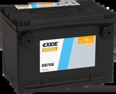 BATERIE DE PORNIRE EXIDE EB708 - Compatibil cu BUICK, CADILLAC, CHEVROLET, DFSK, DODGE, GMC, HUMMER, OLDSMOBILE, PONTIAC, SAAB