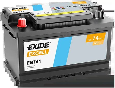 BATERIE DE PORNIRE EXIDE EB741 - Compatibil cu ALFA ROMEO, CADILLAC, CHEVROLET, CHRYSLER, DODGE, FIAT, FORD, FORD USA, HYUNDAI, 