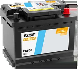 BATERIE DE PORNIRE EXIDE EC550 - Compatibil cu ABARTH, ALFA ROMEO, ARO, AUDI, AUSTIN, BMW, CHERY, CHEVROLET, CITROEN, DACIA, DAE