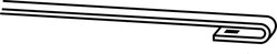 LAMELA STERGATOR TRICO EF280 - Compatibil cu AUSTIN, AUTOBIANCHI, CHEVROLET, CITROEN, DAIHATSU, DODGE, FIAT, FORD, HONDA, HUMMER
