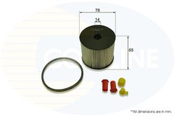 FILTRU COMBUSTIBIL COMLINE EFF086 - Compatibil cu CITROEN, FIAT, LANCIA, PEUGEOT, SUZUKI