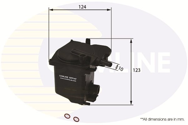 FILTRU COMBUSTIBIL COMLINE EFF147 - Compatibil cu CITROEN, FIAT, FORD, MAZDA, MINI, PEUGEOT, SANTANA, SUZUKI, VOLVO