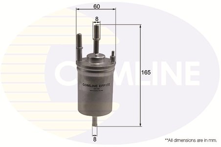 FILTRU COMBUSTIBIL COMLINE EFF172 - Compatibil cu AUDI, KTM, SEAT, SKODA, VW