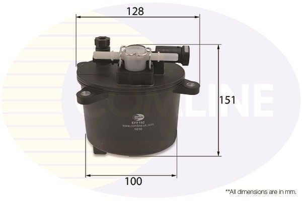 FILTRU COMBUSTIBIL COMLINE EFF192 - Compatibil cu CITROEN, FIAT, FORD, JAGUAR, LANCIA, LAND ROVER, MITSUBISHI, PEUGEOT
