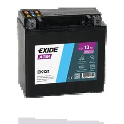 BATERIE DE PORNIRE EXIDE EK131 - Compatibil cu ALPINA, BMW, CITROEN, DS, JEEP, MERCEDES-BENZ, OPEL, PEUGEOT, PORSCHE, ROLLS-ROYC