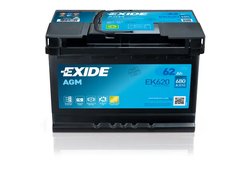 BATERIE DE PORNIRE EXIDE EK620 - Compatibil cu ALFA ROMEO, ALPINA, AUDI, BENTLEY, BESTURN (FAW), BMW, CITROEN, DACIA, FIAT, FORD