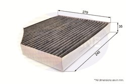 FILTRU AER HABITACLU COMLINE EKF106A - Compatibil cu AUDI, PORSCHE