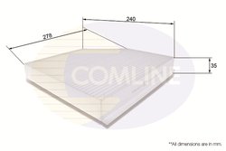 Filtru aer habitaclu Comline EKF106
