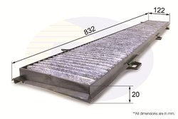 FILTRU AER HABITACLU COMLINE EKF107A - Compatibil cu ALPINA, BMW