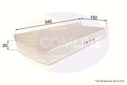FILTRU AER HABITACLU COMLINE EKF114 - Compatibil cu FORD, MAZDA