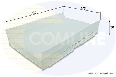 FILTRU AER HABITACLU COMLINE EKF117 - Compatibil cu CITROEN, DS, PEUGEOT, VW