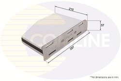 FILTRU AER HABITACLU COMLINE EKF118 - Compatibil cu AUDI, SEAT, SKODA, VW