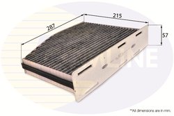 FILTRU AER HABITACLU COMLINE EKF118A - Compatibil cu AUDI, SEAT, SKODA, VW