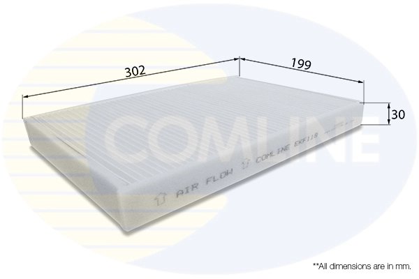 FILTRU AER HABITACLU COMLINE EKF119 - Compatibil cu CHEVROLET, OPEL, VAUXHALL