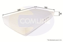 FILTRU AER HABITACLU COMLINE EKF120 - Compatibil cu ALFA ROMEO, FIAT, IVECO, LANCIA
