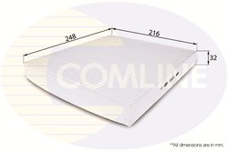 Filtru aer habitaclu Comline EKF122