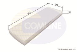 FILTRU AER HABITACLU COMLINE EKF166 - Compatibil cu CHEVROLET, OPEL, VAUXHALL