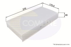 FILTRU AER HABITACLU COMLINE EKF178 - Compatibil cu CITROEN, FIAT, PEUGEOT, TOYOTA