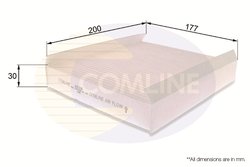 FILTRU AER HABITACLU COMLINE EKF198 - Compatibil cu CITROEN, FIAT, OPEL, PEUGEOT, SUZUKI