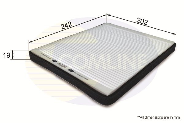FILTRU AER HABITACLU COMLINE EKF212 - Compatibil cu OPEL, SUZUKI, VAUXHALL