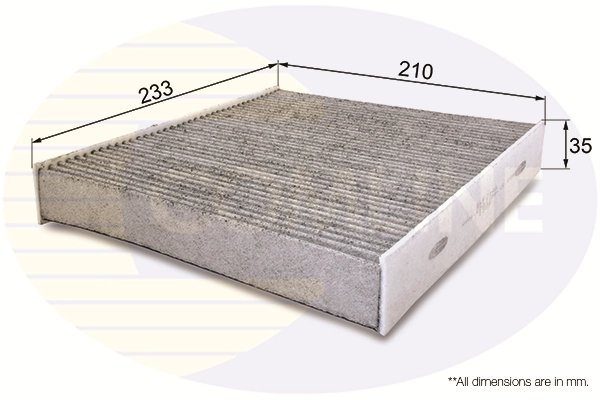 FILTRU AER HABITACLU COMLINE EKF214A - Compatibil cu FORD, VOLVO