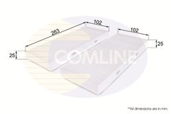 FILTRU AER HABITACLU COMLINE EKF221 - Compatibil cu NISSAN