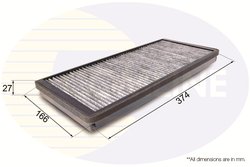 FILTRU AER HABITACLU COMLINE EKF248A - Compatibil cu MERCEDES-BENZ, VW