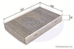 FILTRU AER HABITACLU COMLINE EKF305A - Compatibil cu NISSAN, RENAULT