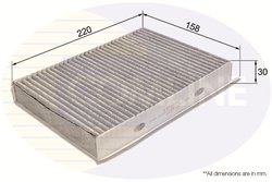 FILTRU AER HABITACLU COMLINE EKF343A - Compatibil cu ALFA ROMEO, FIAT, JEEP