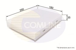 FILTRU AER HABITACLU COMLINE EKF386 - Compatibil cu MERCEDES-BENZ, NISSAN, RENAULT
