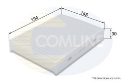 FILTRU AER HABITACLU COMLINE EKF404 - Compatibil cu CITROEN, PEUGEOT, TOYOTA