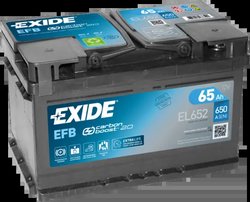 BATERIE DE PORNIRE EXIDE EL652 - Compatibil cu ALFA ROMEO, AUDI, AUSTIN, BENTLEY, BMW, CADILLAC, CHEVROLET, CITROEN, FERRARI, FO