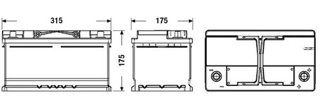 Baterie de pornire Exide EL752