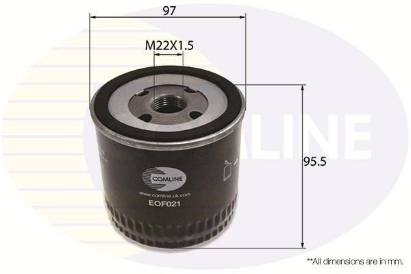 FILTRU ULEI COMLINE EOF021 - Compatibil cu FORD, LDV, METROCAB