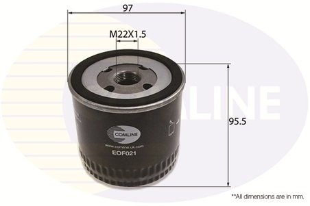 FILTRU ULEI COMLINE EOF021 - Compatibil cu FORD, LDV, METROCAB