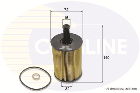 FILTRU ULEI COMLINE EOF087 - Compatibil cu AUDI, CHRYSLER, DODGE, FORD, JEEP, MITSUBISHI, SEAT, SKODA, VW