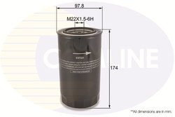 FILTRU ULEI COMLINE EOF223 - Compatibil cu IRISBUS, IVECO