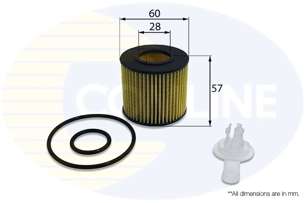 FILTRU ULEI COMLINE EOF249 - Compatibil cu DAIHATSU, LEXUS, LOTUS, SUBARU, TOYOTA