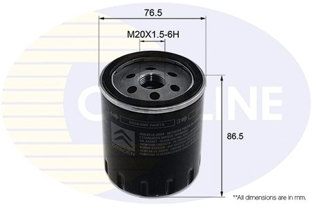 FILTRU ULEI COMLINE EOF325 - Compatibil cu ALFA ROMEO, CITROEN, FIAT, JEEP, OPEL, PEUGEOT, TOYOTA, VAUXHALL