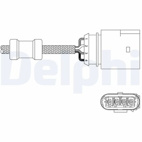 SONDA LAMBDA DELPHI ES20348-12B1 - Compatibil cu AUDI, SEAT, SKODA, VW