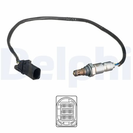 SONDA LAMBDA DELPHI ES21079-12B1 - Compatibil cu AUDI, SEAT, SKODA, VW