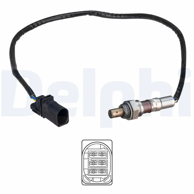 SONDA LAMBDA DELPHI ES21291-12B1 - Compatibil cu AUDI, SEAT, SKODA, VW