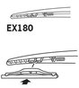 LAMELA STERGATOR TRICO EX180 - Compatibil cu CITROEN, DS