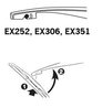 LAMELA STERGATOR TRICO EX252 - Compatibil cu CITROEN, FIAT, MINI, MITSUBISHI, NISSAN, OPEL, PEUGEOT, SUZUKI, VAUXHALL