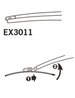 LAMELA STERGATOR TRICO EX3011 - Compatibil cu ALFA ROMEO, KIA