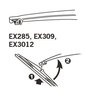 LAMELA STERGATOR TRICO EX3012 - Compatibil cu HYUNDAI